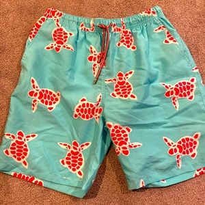 Men’s Peter Millar Turtle Swim Trunks - M - 7” Inseam - Never Worn